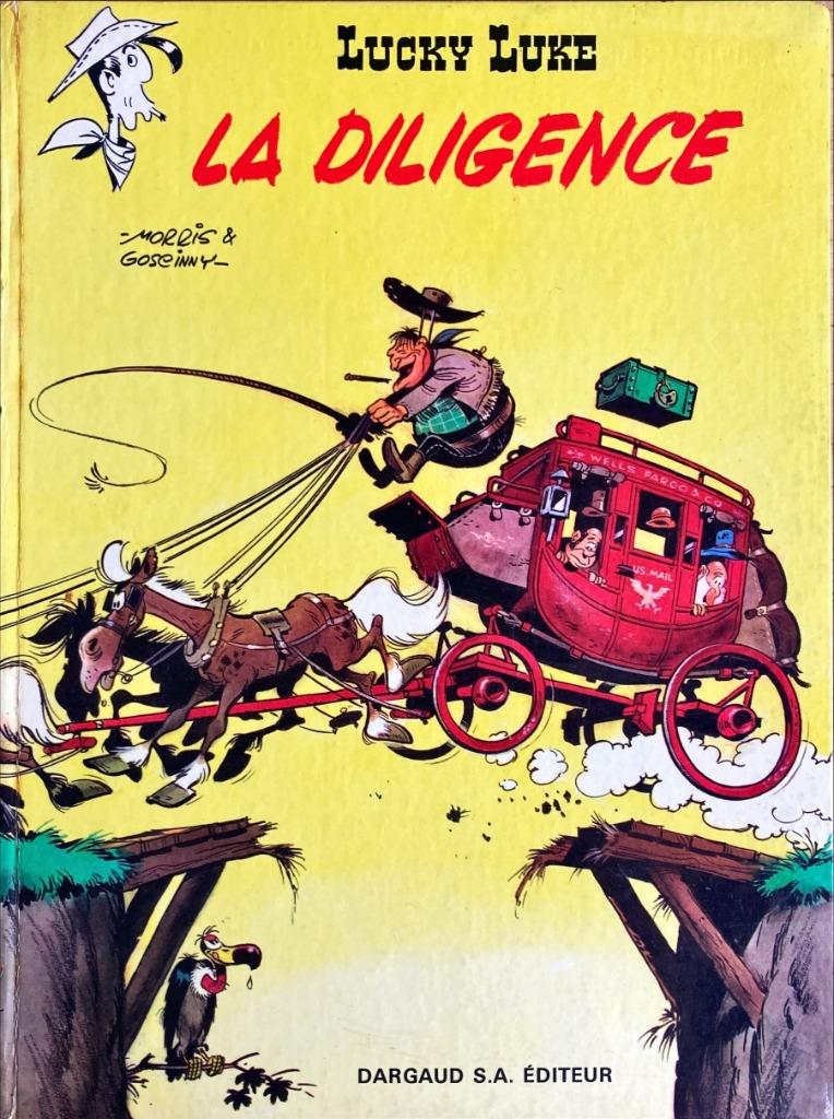 Lucky Luke - (EO Dargaud 1968 !) La Diligence, Enlèvement ou Envoi, Une BD, Utilisé, Morris