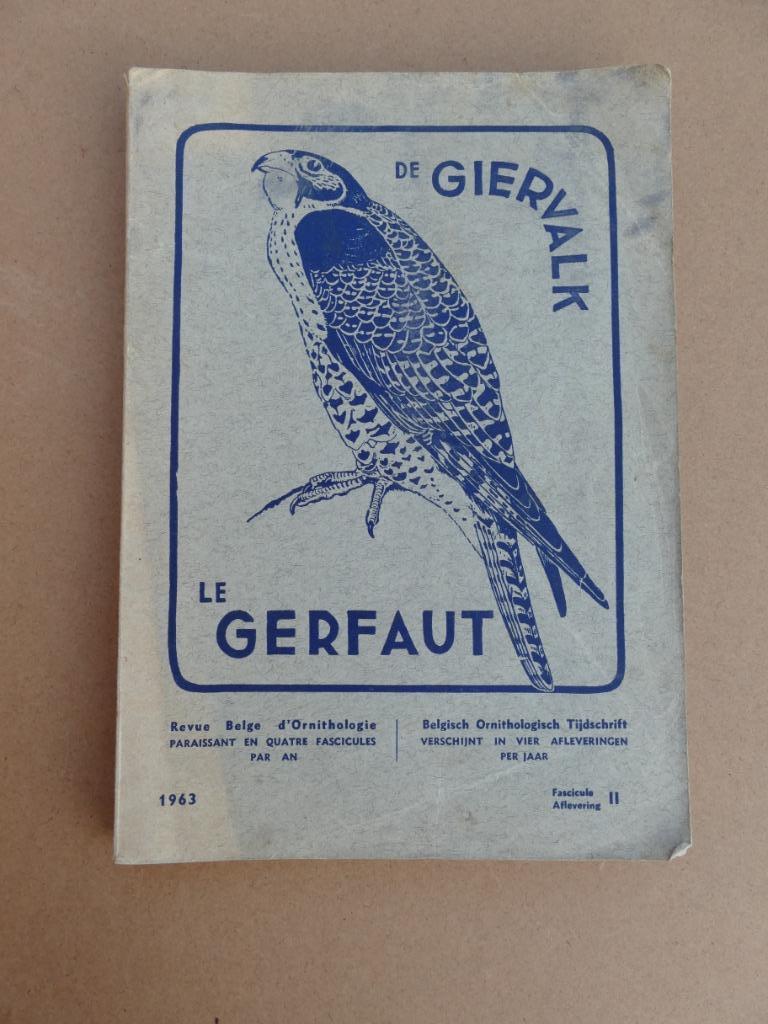 Belgisch Ornithologisch Tijdschrift De Giervalk 1963, Enlèvement ou Envoi, 1960 à 1980, Journal ou Magazine