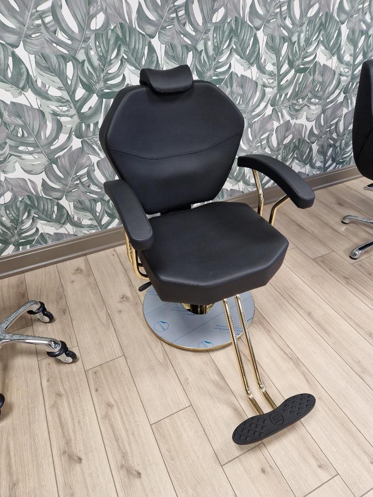 Knip epileer Make up stoel gold beauty salon kapper kapsalon, Enlèvement ou Envoi, Neuf