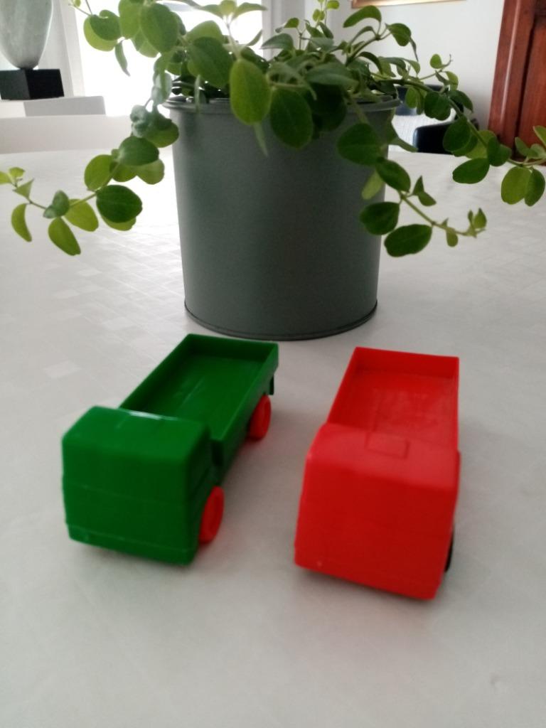 WADER  speelgoed - camion rood ,camion groen, Ophalen of Verzenden, Zo goed als nieuw