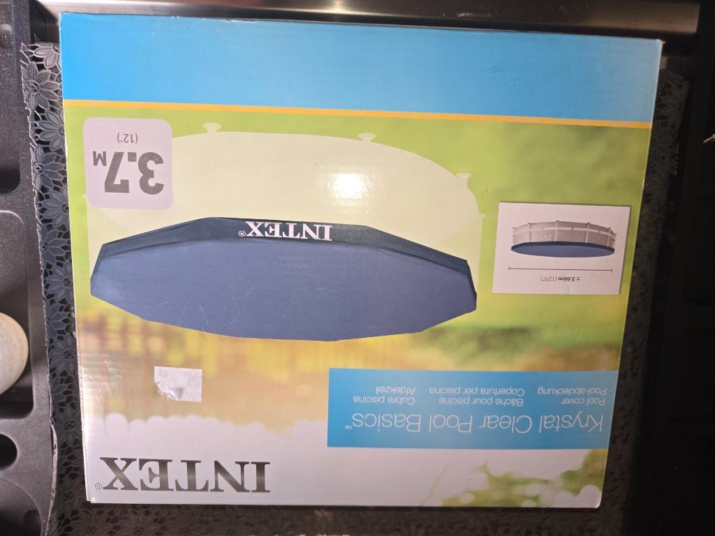 Afdekzeil voor rond zwembad intex 3.66m, Enlèvement, Neuf, Couverture de piscine