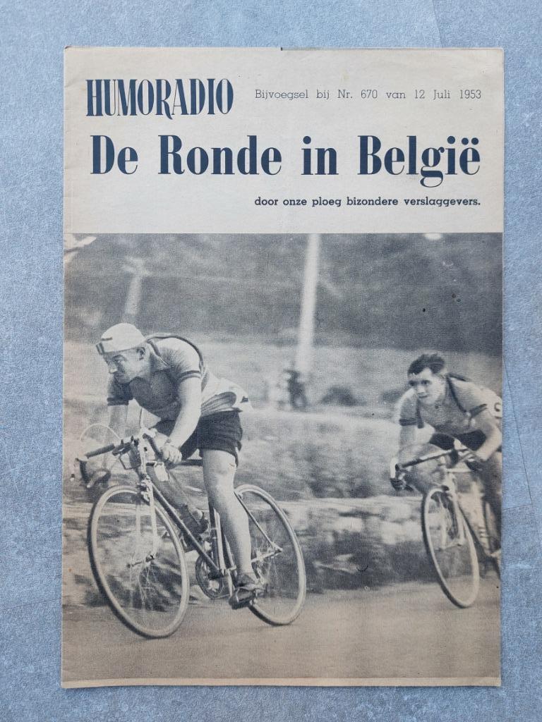 De ronde van België 1953 - Humoradio, Verzamelen, Ophalen of Verzenden, 1940 tot 1960, Tijdschrift