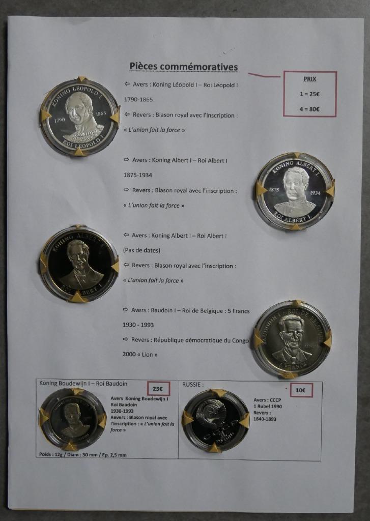 Pièces commémoratives, Timbres & Monnaies, Pièces & Médailles, Enlèvement ou Envoi