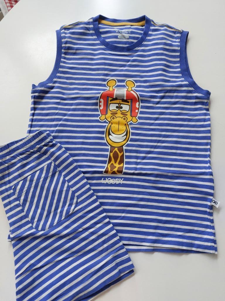WOODY zomer pyjama - giraf - 6jaar - 8€, Nacht- of Onderkleding, Ophalen of Verzenden, Zo goed als nieuw, Jongen