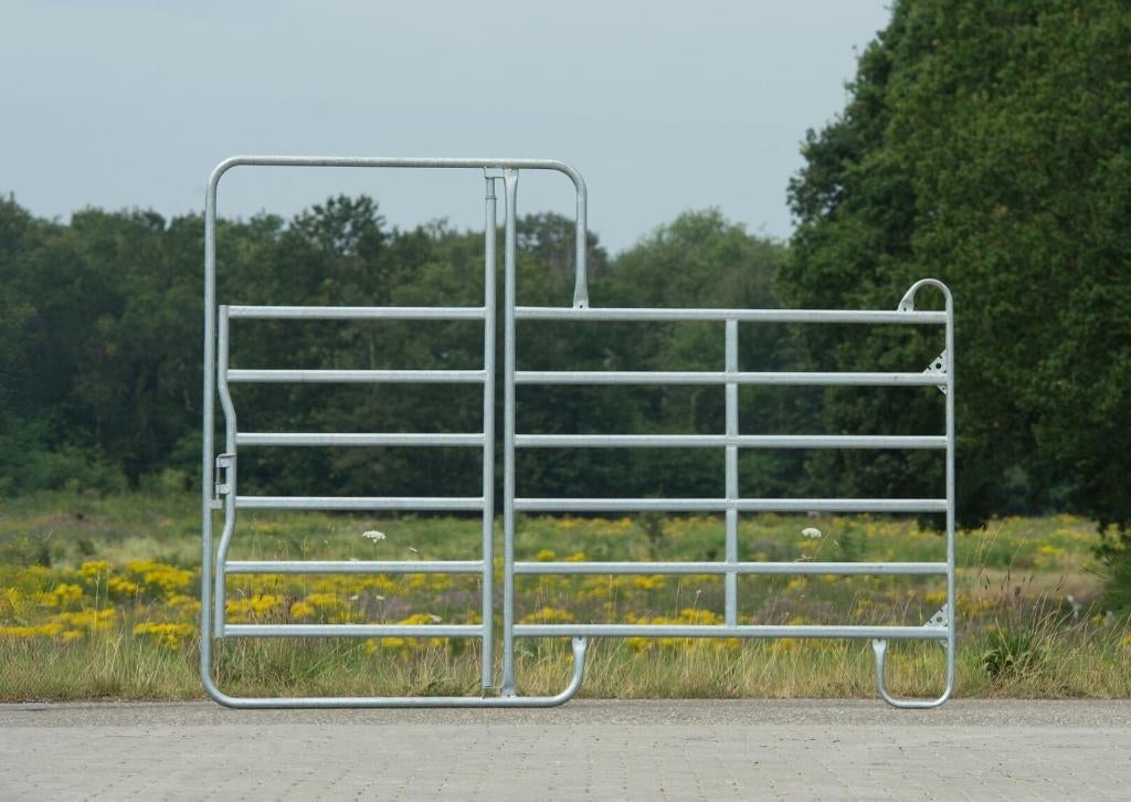 Texas paneel, Box, Vangkooi, Longeercirkel, Weidegang, 4 paarden of pony's of meer