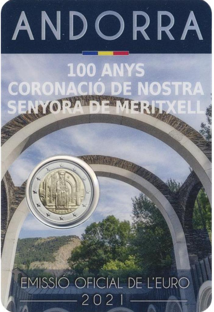 2 euros Andorre 2021 OLV Meritxell, Enlèvement ou Envoi, 2 euros