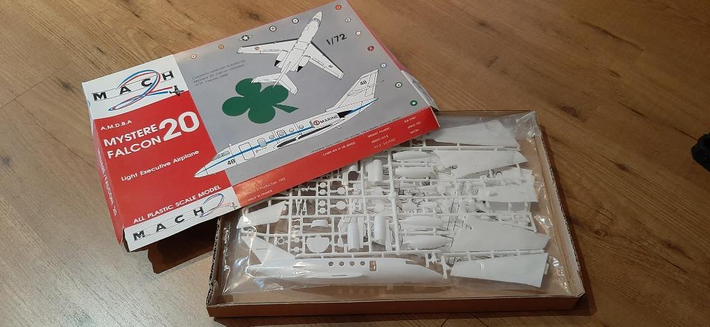 Mystere Falcon 20, Overige merken, 1:72 tot 1:144, Ophalen of Verzenden, Zo goed als nieuw