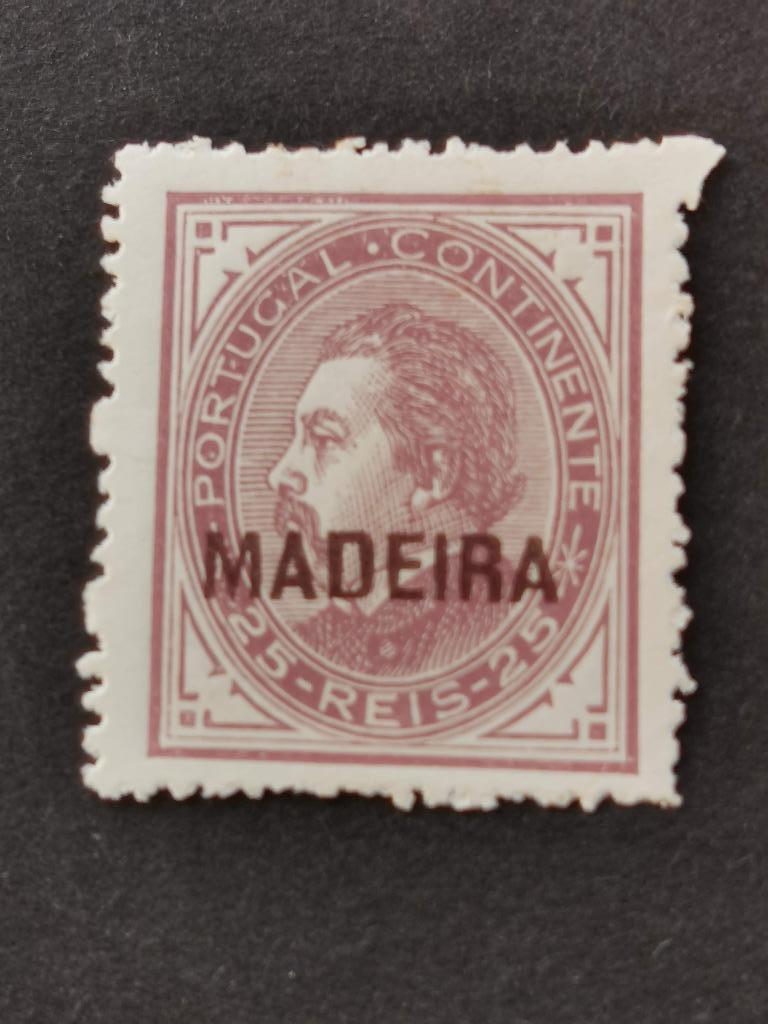 Madeira 1880 - Koning Luis I met opdruk MADEIRA in zwart, Ophalen of Verzenden, Portugal, Postfris