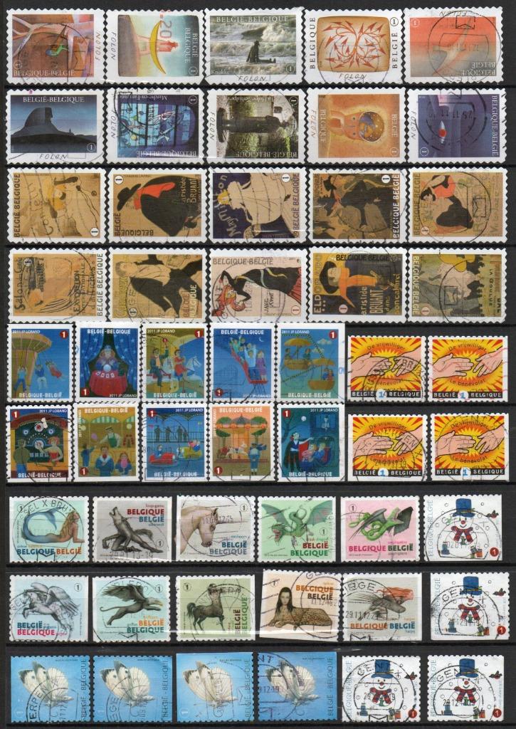 Gestempelde postzegels van België uit boekjes (7), Ophalen of Verzenden, Gestempeld, Gestempeld