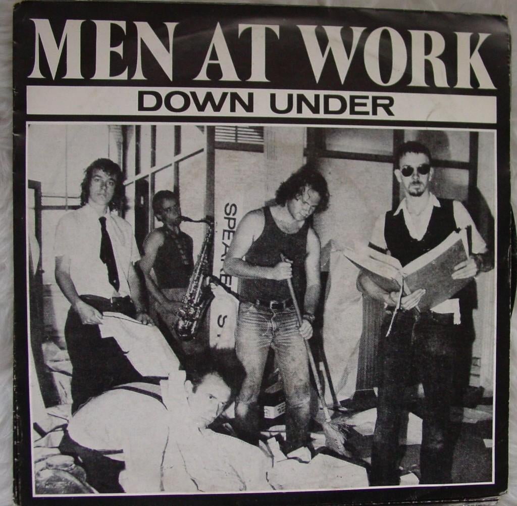 45T 7INCH VINYL SINGLE MEN AT WORK, Enlèvement ou Envoi