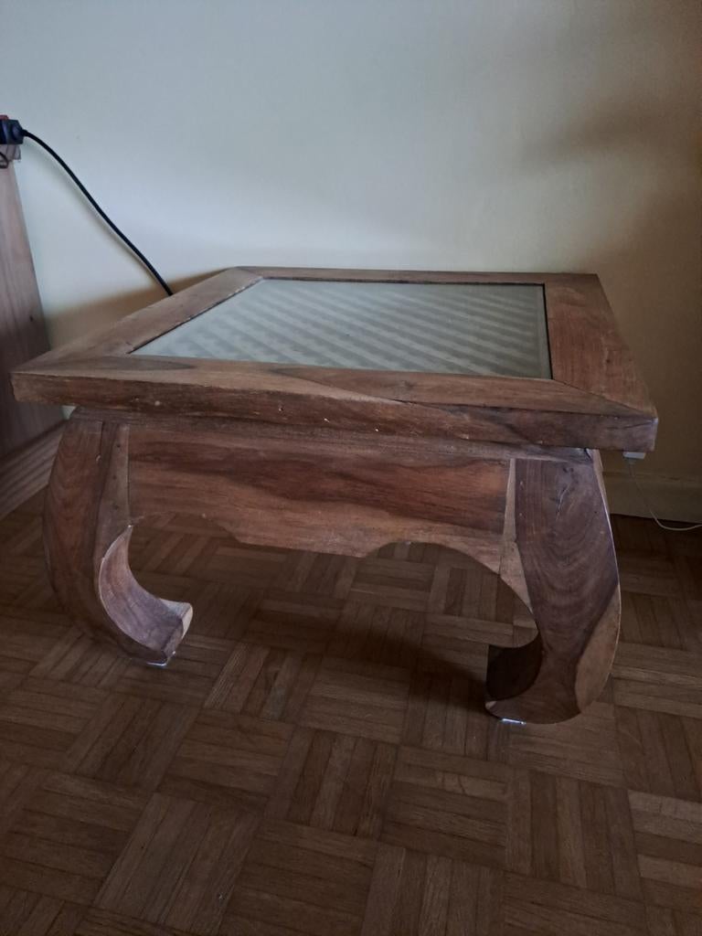 Opium woonkamertafel, Huis en Inrichting, Ophalen, Gebruikt, 50 tot 100 cm, Vierkant