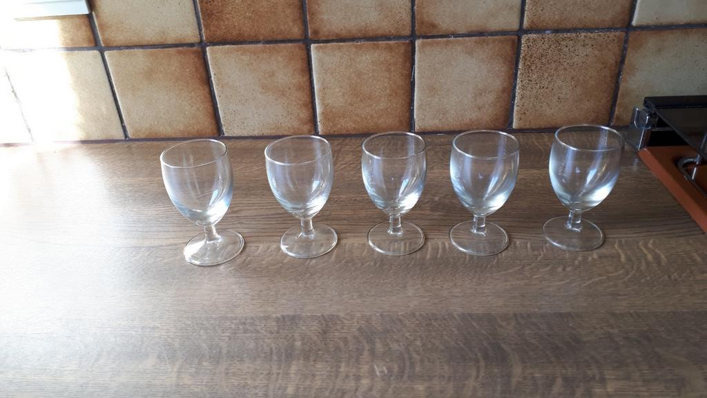 5 likeurglaasjes aan 0.5 euro per stuk, Enlèvement ou Envoi, Utilisé, Verres et Verres à shot