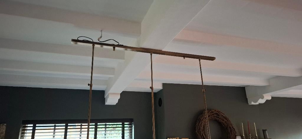 Verlichting 3 bollen, Huis en Inrichting, Ophalen, Zo goed als nieuw, Glas, 75 cm of meer