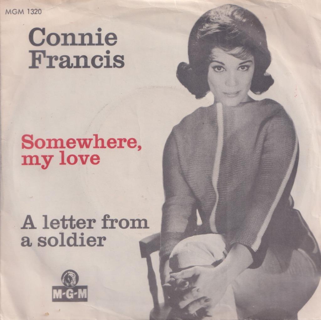 Connie Francis - Somewhere my love / A letter from a soldier, Ophalen of Verzenden, Gebruikt, Pop