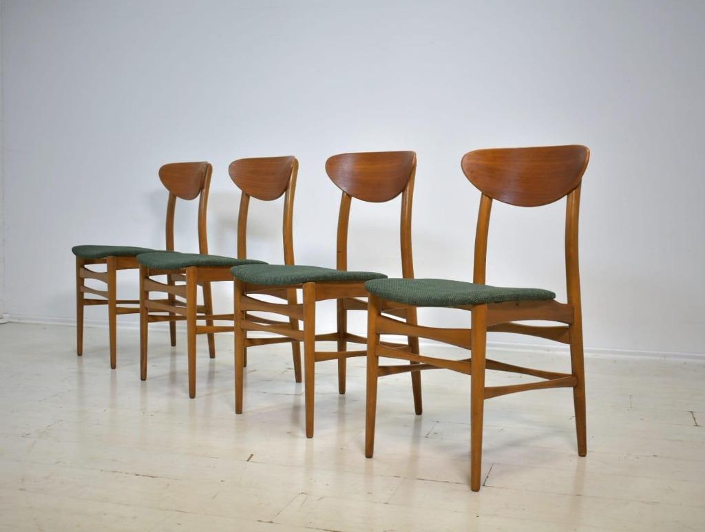 chaises de salle à manger au design danois, Enlèvement ou Envoi