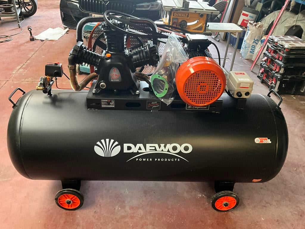 Splinternieuwe DAEWOO Industriële Compressor – 500L – 10HP, Doe-het-zelf en Bouw, Compressors, Nieuw, 10 bar of meer, 100 liter of meer