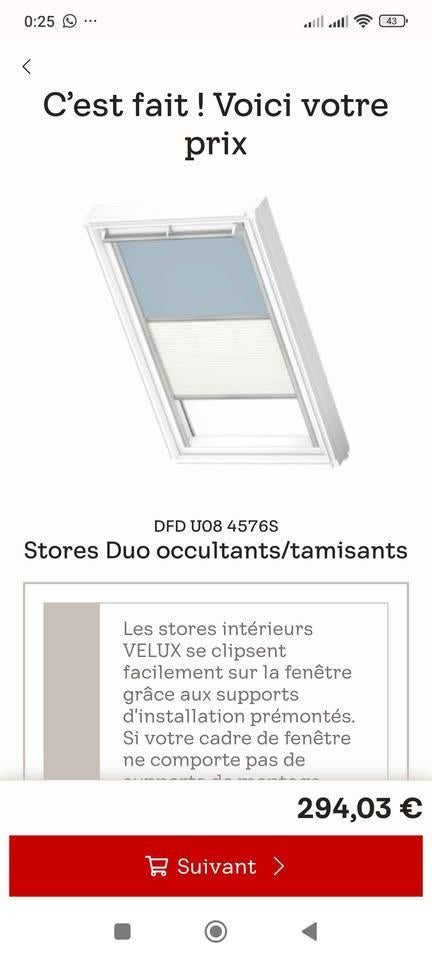 Store Velux, Bricolage & Construction, Enlèvement, Neuf