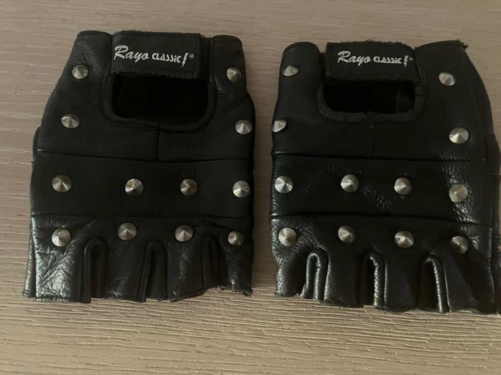 Vintage moto handschoenen leder, Seconde main, Enlèvement ou Envoi, Raya Classics, Hommes