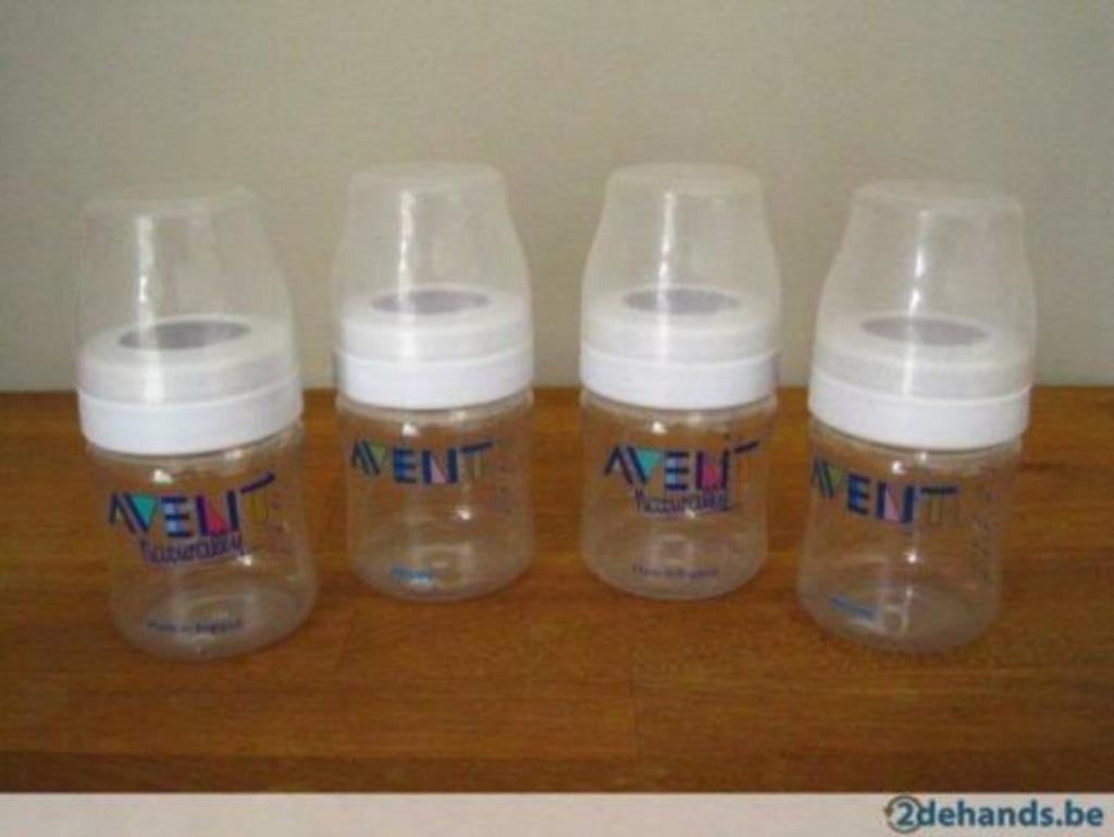 Biberon Avent, biberon blanc transparent de 125 ml, Enlèvement ou Envoi, Utilisé, Autres types