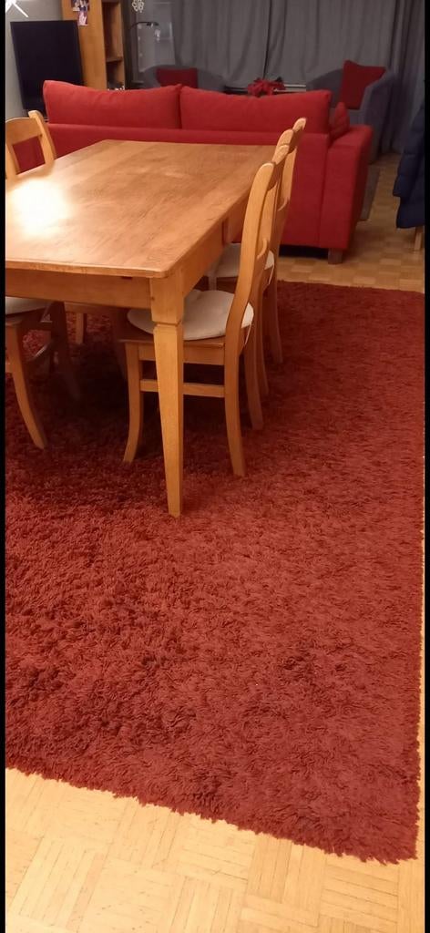 Table en bois et ses 6 chaises, Enlèvement, Comme neuf