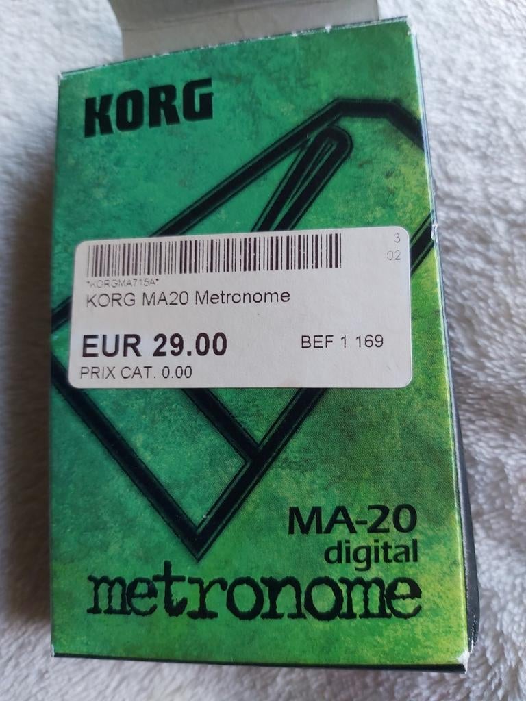 Métronome KORG digital MA-20, Enlèvement ou Envoi, Comme neuf