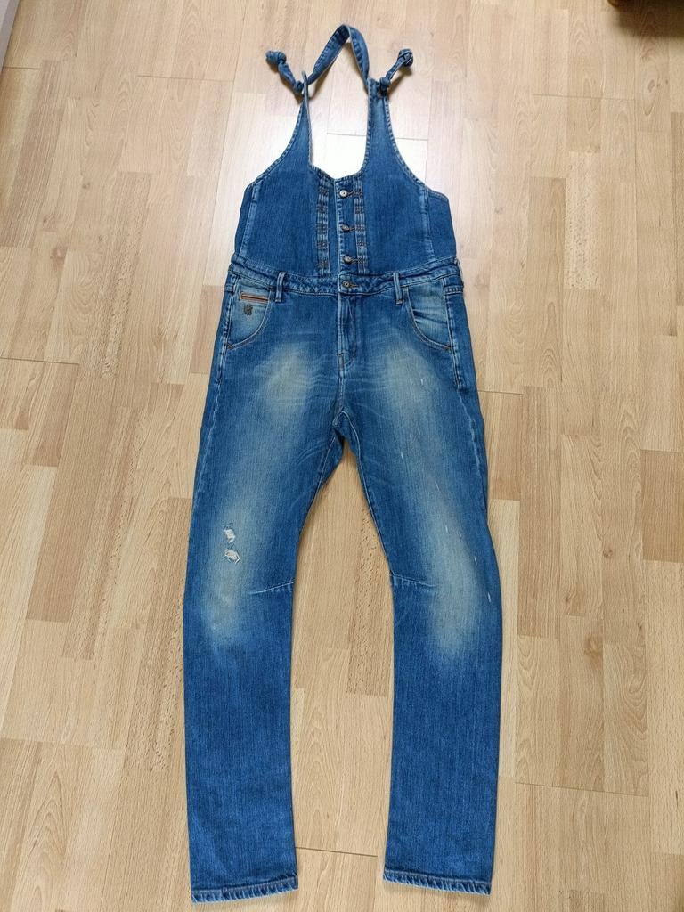 Salopette jeans Maison Scotch, Kleding | Dames, Ophalen of Verzenden, Zo goed als nieuw, Blauw