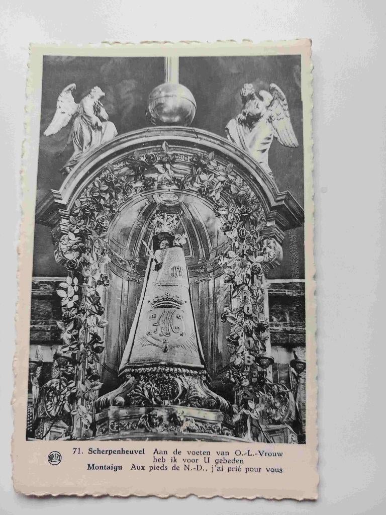 Postkaart : Scherpenheuvel 1959, Verzenden, 1940 tot 1960, Gelopen