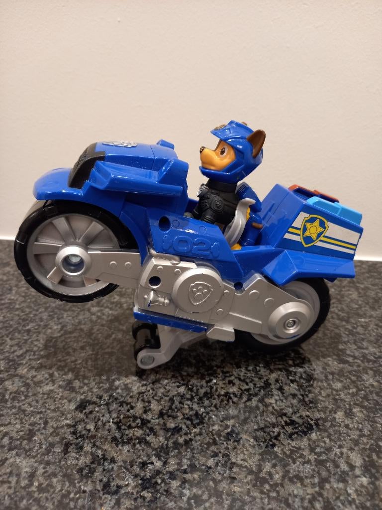 Paw patrol Chase + motor, Ophalen, Zo goed als nieuw