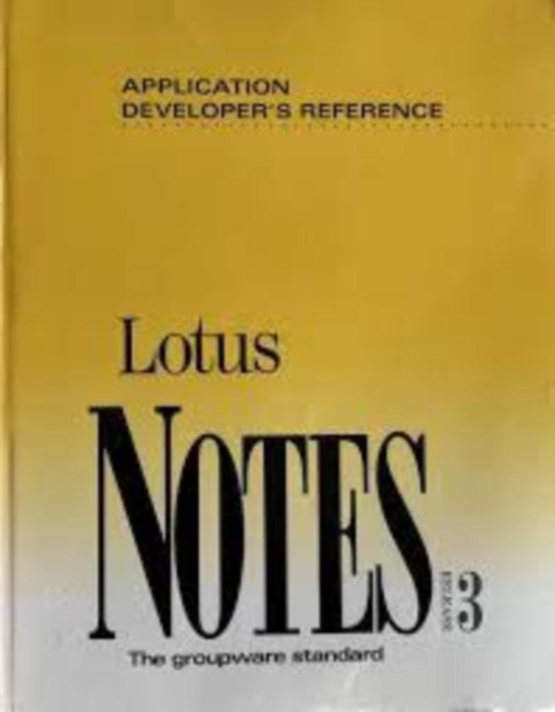 Lotus Notes release 3 Application Developer's Reference|..., Enlèvement ou Envoi, Comme neuf, Zie beschrijving, Logiciel