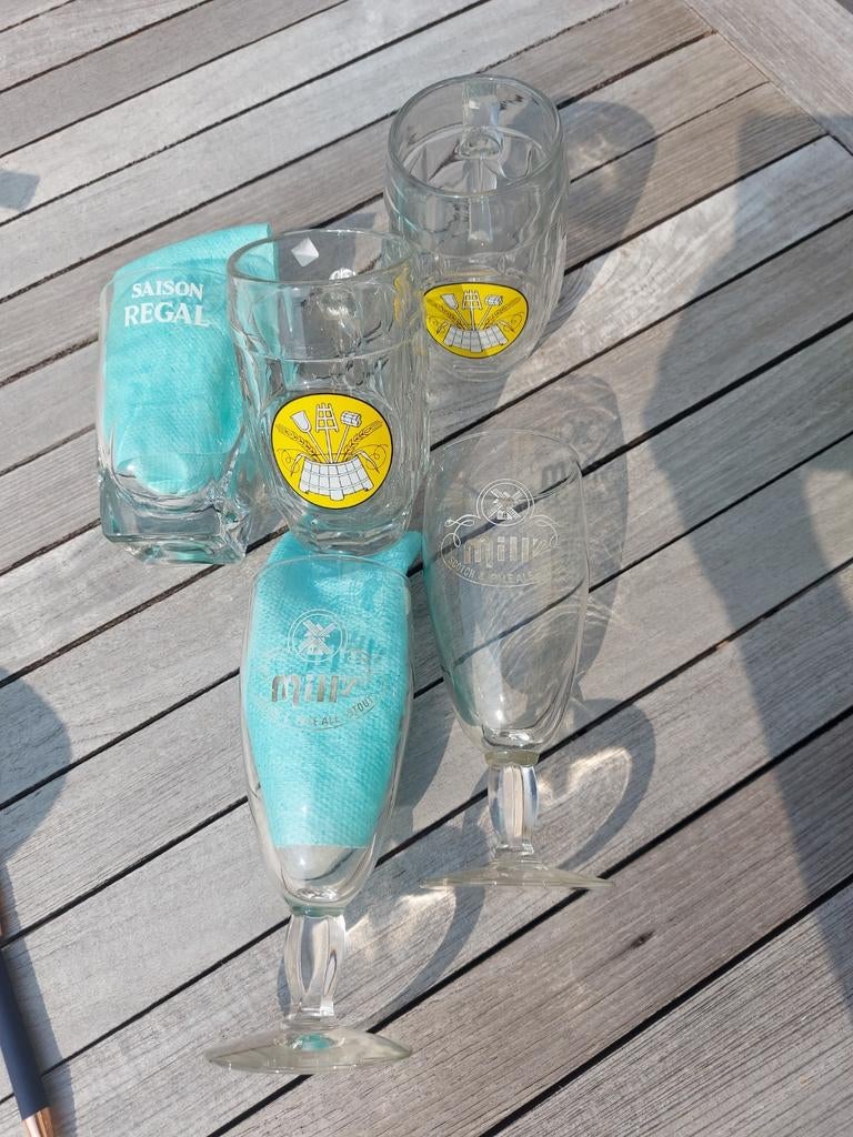 Verres à bière de collection 3€/pces, Collections, Enlèvement ou Envoi, Utilisé