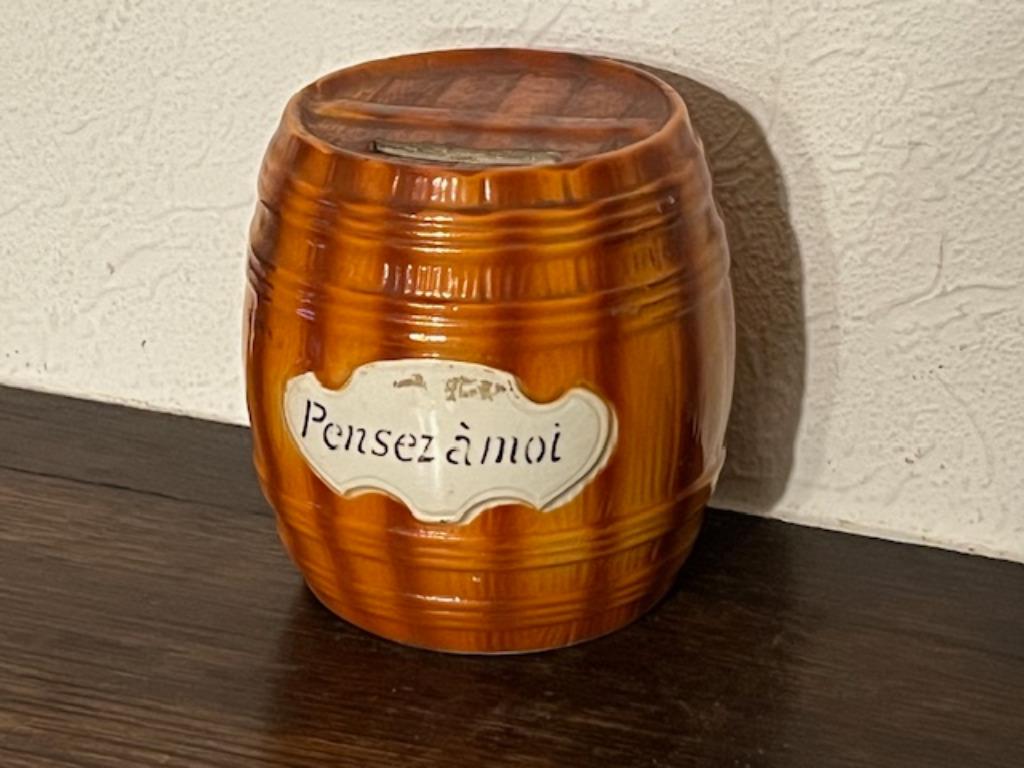 Spaarpot St Clement KG, "Pensez a moi", vat, Antiek en Kunst, Ophalen