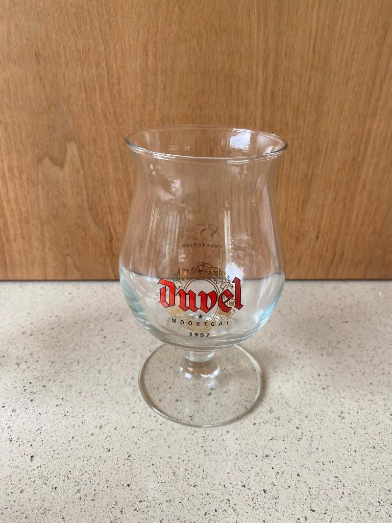 Duvel 85 jaar collectie 1957, Enlèvement, Comme neuf, Verre ou Verres, Duvel