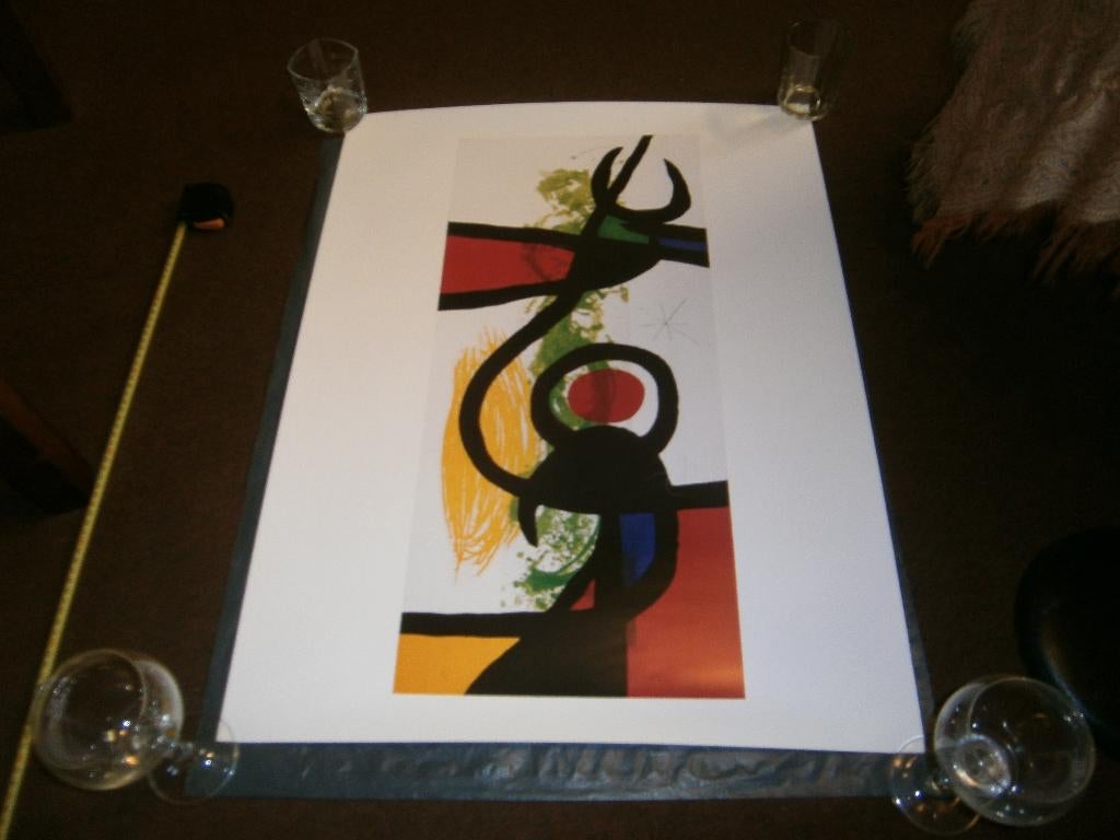 Joan Miró, grande litho, signée, Les Grandes Manoeuvres, Antiquités & Art, Art | Lithographies & Sérigraphies, Enlèvement ou Envoi