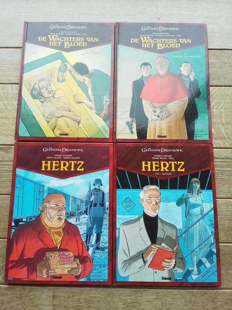 De geheime driehoek  Hertz 1, wachters van het bloed 2  hc, Boeken, Ophalen of Verzenden