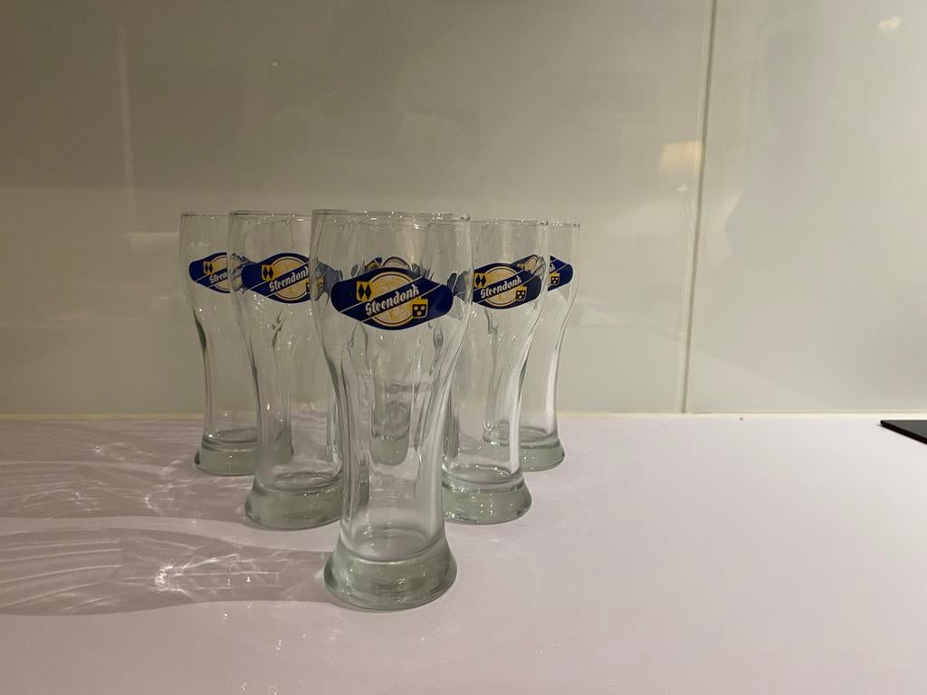 Zes glazen Witbier Steendonk., Enlèvement, Neuf