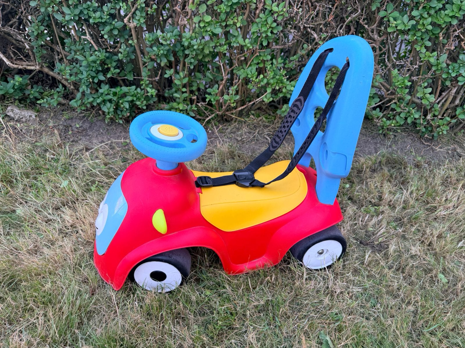Smoby maestro 3 in 1 loopauto rood/blauw, Ophalen, Zo goed als nieuw