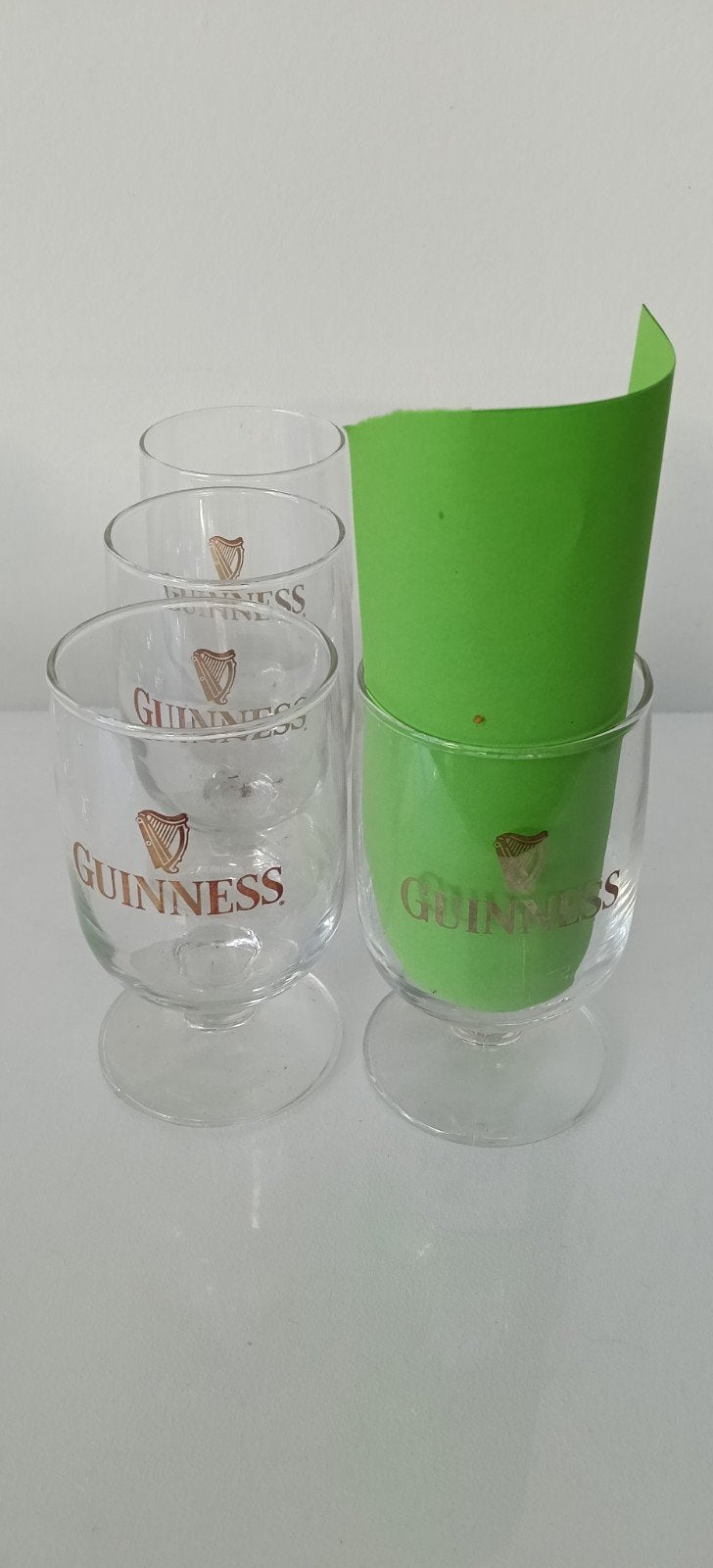 €3 voor 6 glazen Guinness. 25 cl. Glas., Verzamelen, Ophalen of Verzenden