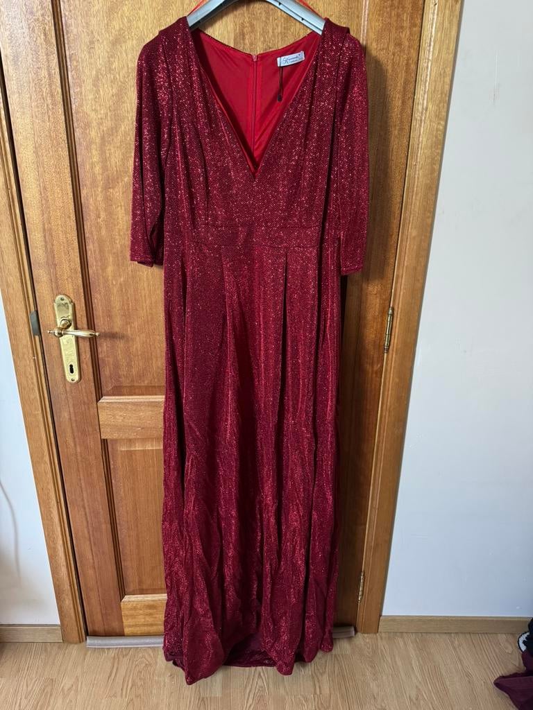 Robe de bal rouge, Robe de gala, Taille 46/48 (XL) ou plus grande, Enlèvement, Neuf
