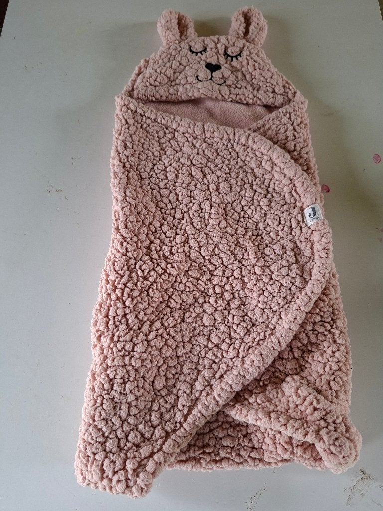 Warm wikkeldeken jollein, Ophalen, Gebruikt, Bakerzak of Bakerdoek, Inclusief mutsje