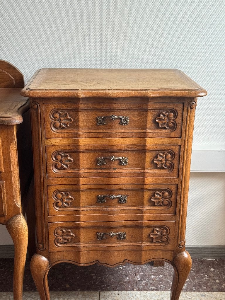 2. Vintage ladekast – 4 lades, Huis en Inrichting, Ophalen, Gebruikt, Vintage, 3 of 4 laden