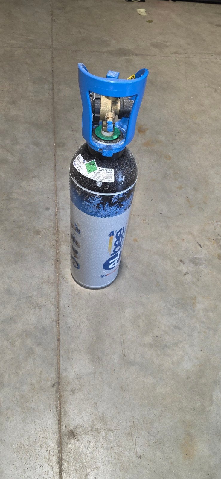 Stikstof fles air liquide  albe, Ophalen, Zo goed als nieuw, Overige typen