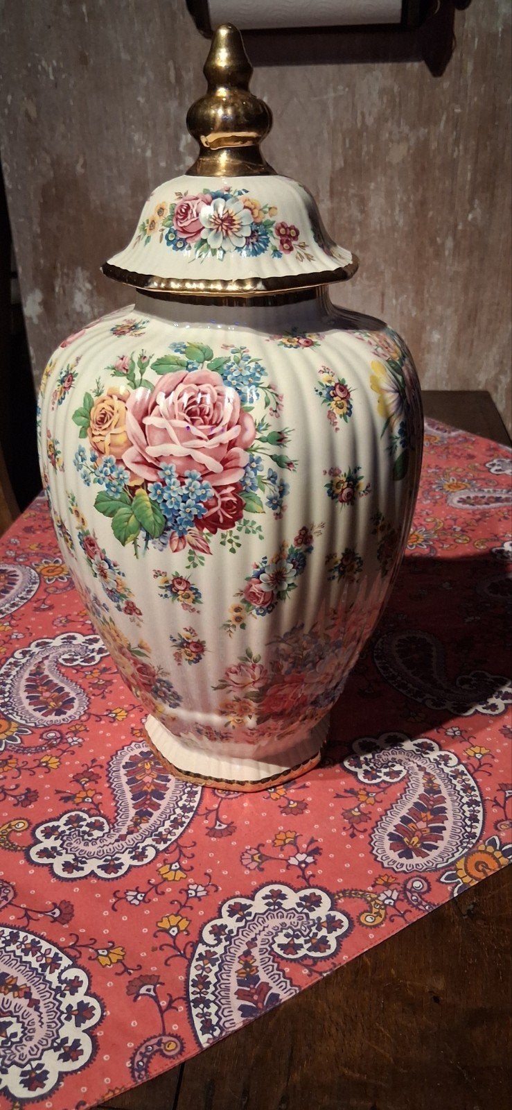 Prachtige Vintage Keralux Boch Frères Dekselvaas - Model 30, Antiek en Kunst, Ophalen