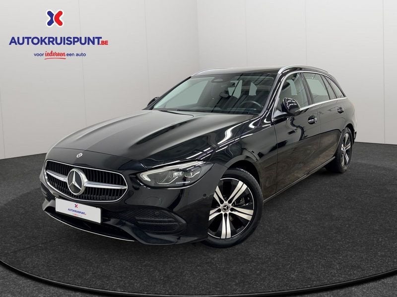 Mercedes-Benz Classe C C 200D 9G-Tronic, Autos, Mercedes-Benz, Argent ou Gris, Achat, Euro 6, Noir