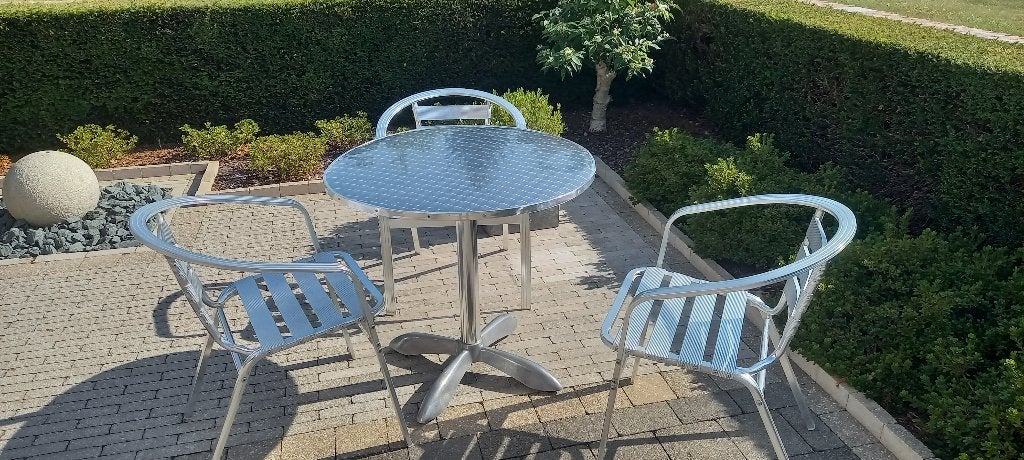 Tuinstel in aluminium, Tuin en Terras, Ophalen, Aluminium