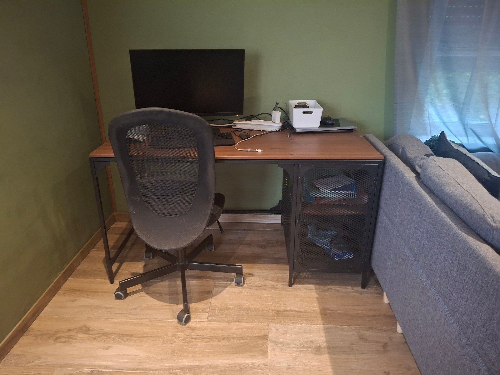 Bureau meubel, Métal, IKEA, Bureau-armoire combiné, Moderne