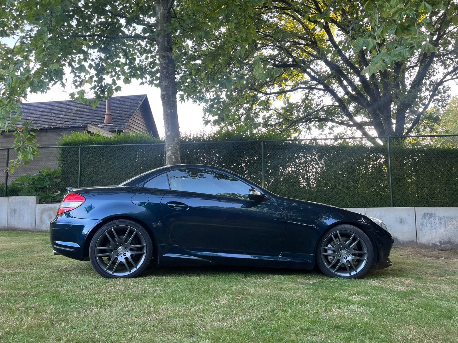Mercedes cabrio SLK280, Auto's, Mercedes-Benz, Automaat, Achterwielaandrijving, Zwart, Cabriolet