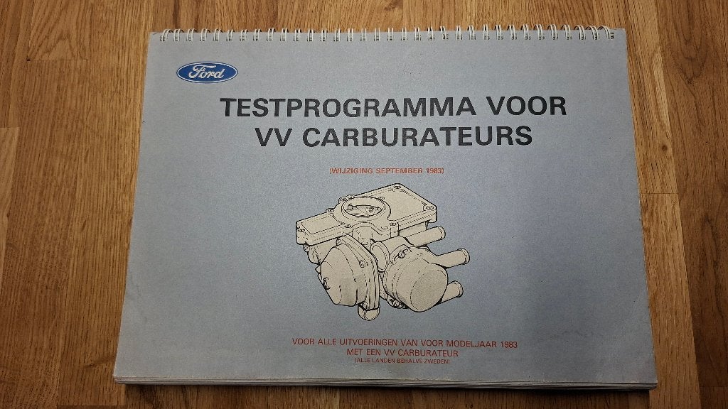 Ford Testprogram voor VV Carburateurs, Ophalen of Verzenden, Gebruikt, Ford