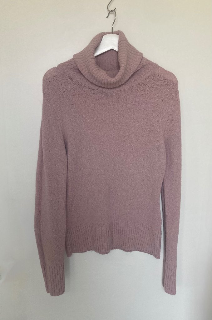 H&M roze coltrui -  gebreide trui- large, Kleding | Dames, Maat 42/44 (L), Ophalen of Verzenden, Zo goed als nieuw, Roze