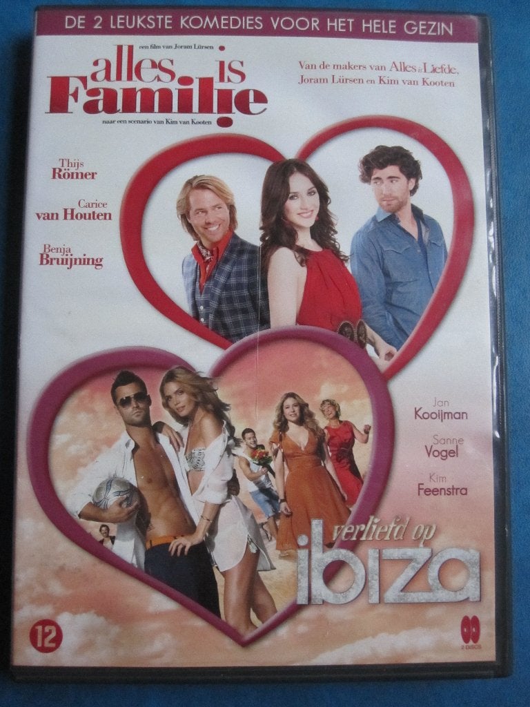 Alles is familie + Verliefd op Ibiza (2 disc), Cd's en Dvd's, Dvd's | Nederlandstalig, Vanaf 12 jaar, Ophalen of Verzenden, Zo goed als nieuw