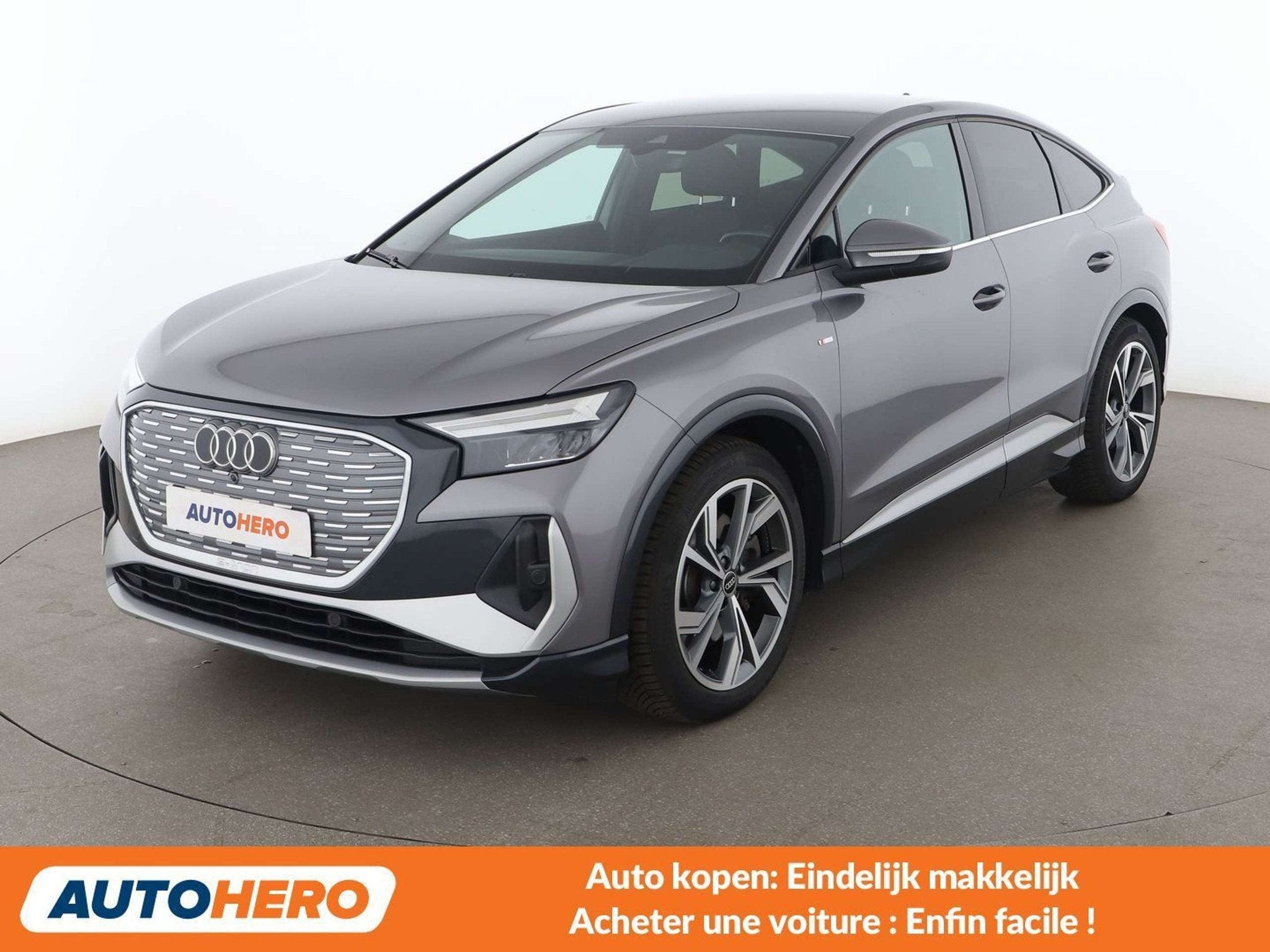 Audi Q4 e-tron 50 e-tron quattro (bj 2022, automaat), Gebruikt, Zwart, Lichtsensor, 5 zetels